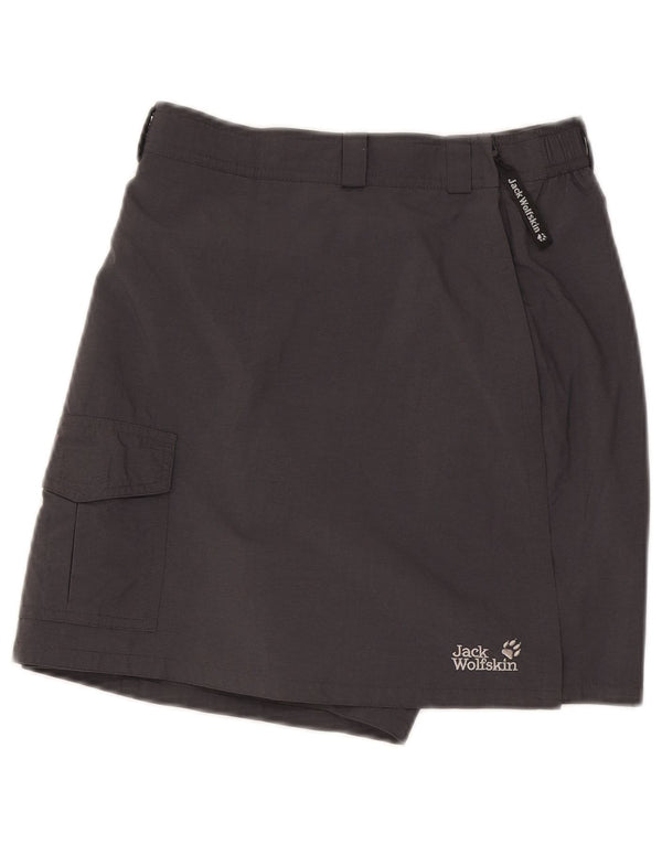 Shorts cargo feminino Jack Wolfskin médio W28 L6 poliéster cinza