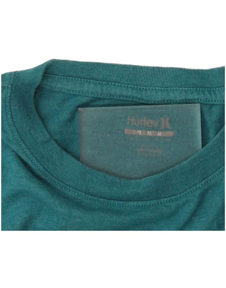 Camiseta gráfica Hurley Boys 11-12 anos verde médio