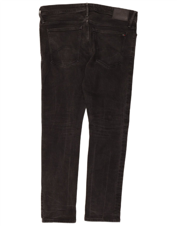 TOMMY HILFIGER Masculino Jeans Skinny W38 L32 Algodão Preto