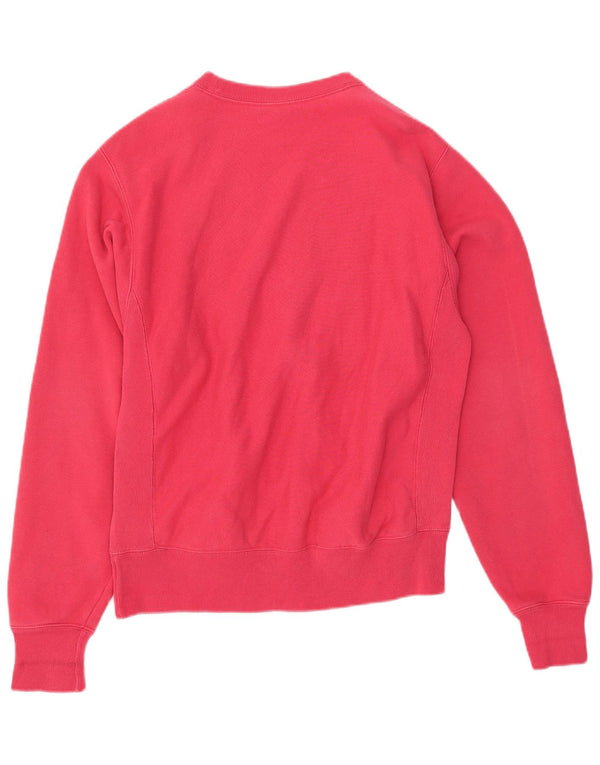 Jumper de moletom feminino grande Champion UK 10 pequeno algodão rosa