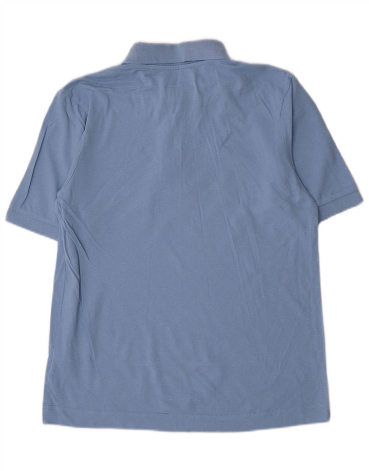 Camisa polo masculina Kappa pequena azul algodão