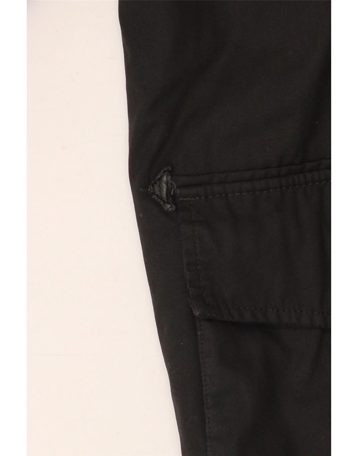Jaqueta masculina de algodão encerado Fat Face UK 40 grande preta