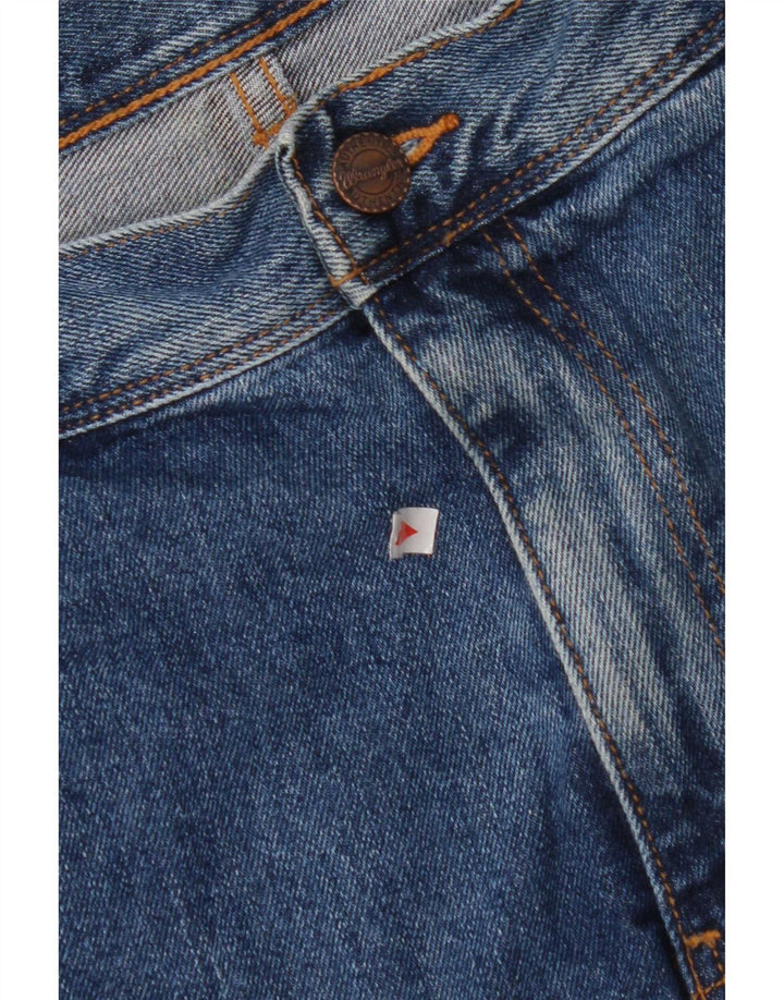Wrangler Masculino Texas Straight Jeans W38 L30 Azul Algodão
