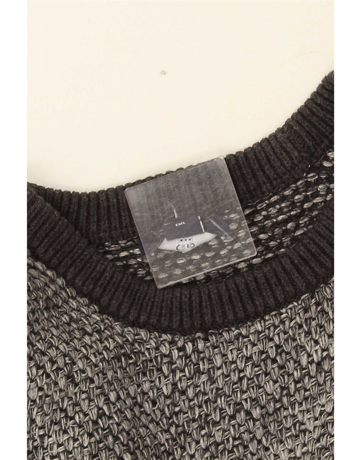 Suéter masculino Gap com gola redonda, pequeno cinza manchado