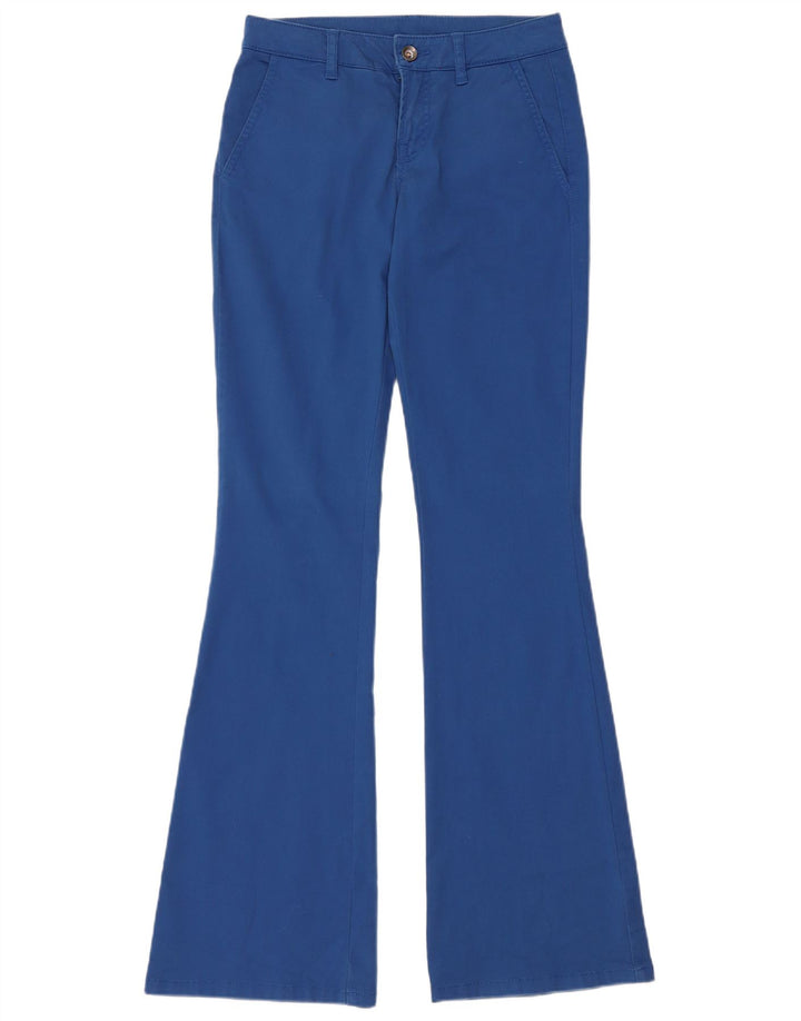 Calça Chino Feminina BENETTON UK 6 XS W26 L33 Azul Algodão