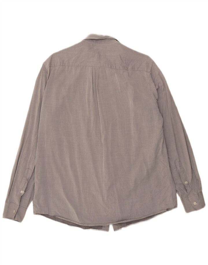 Camisa masculina Armani Jeans grande algodão cinza