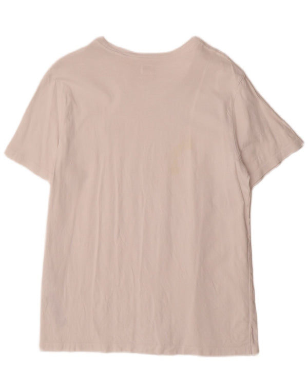 Camiseta masculina padrão Levi's Top grande de algodão branco