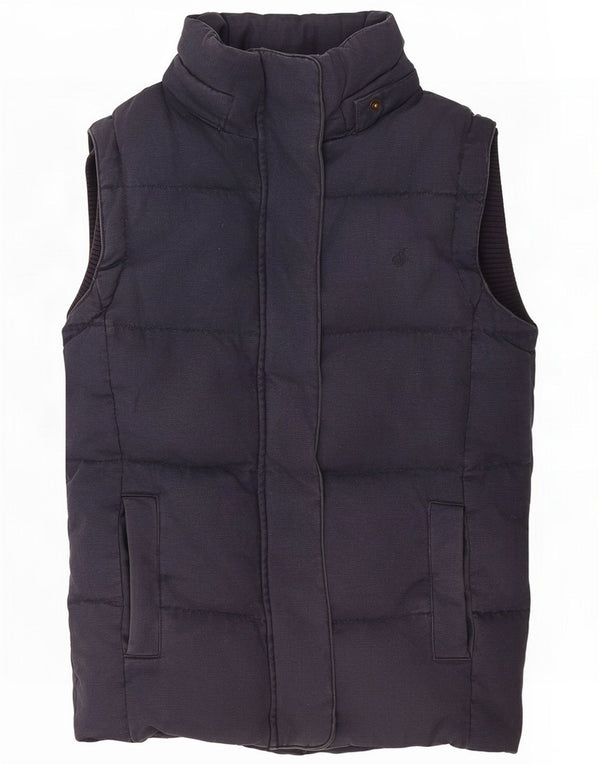Jack Wills Colete acolchoado feminino Reino Unido 10 pequeno azul marinho