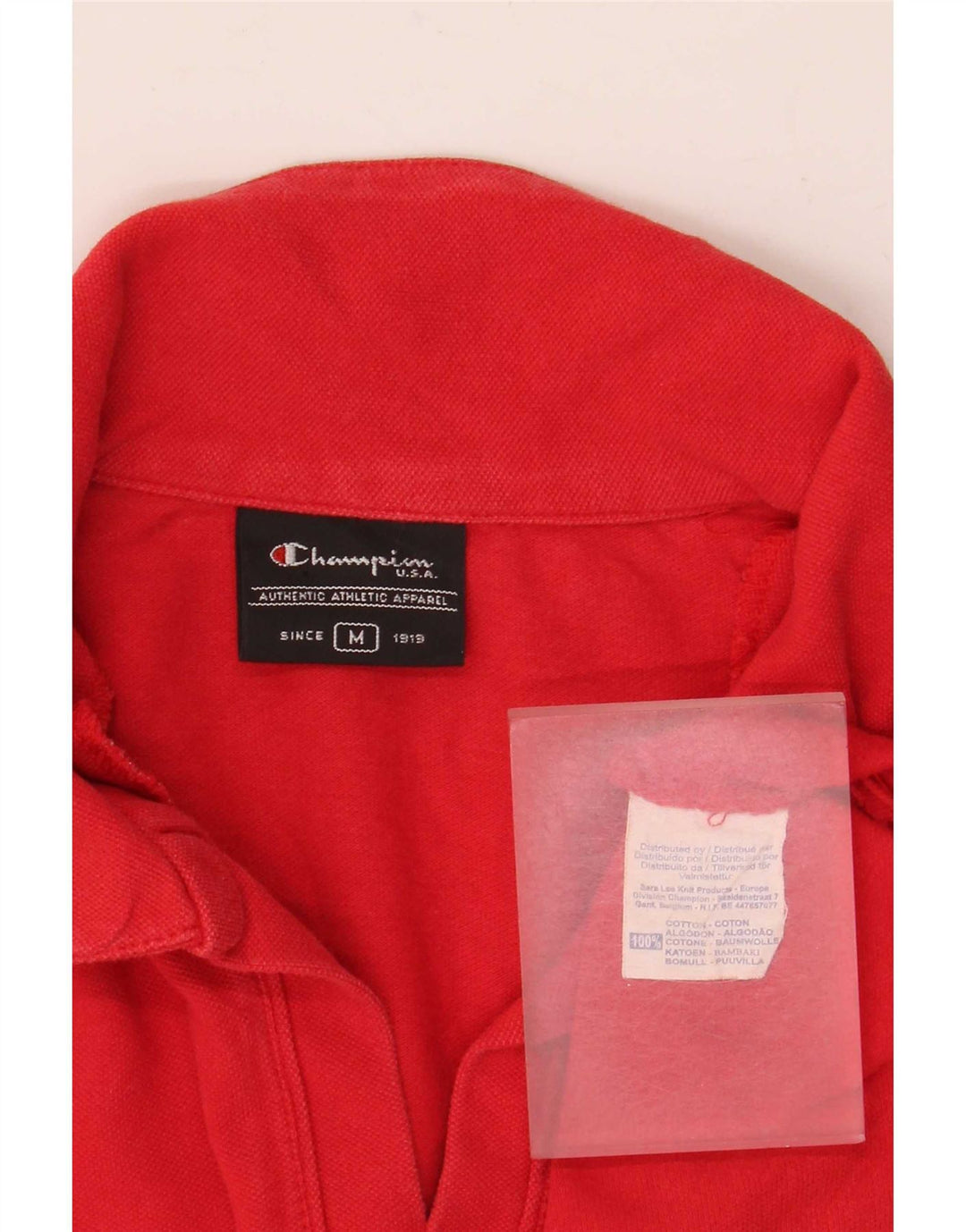 Camisa polo feminina Champion UK 14 algodão vermelho médio