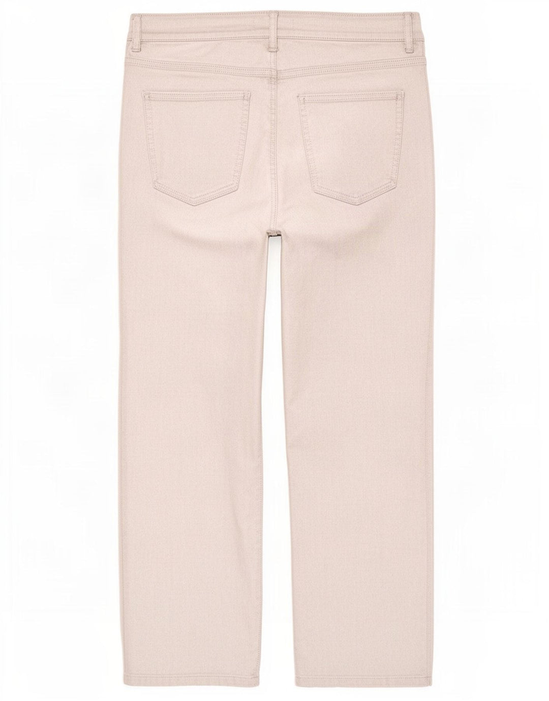 Calças cortadas femininas Marks & Spencer UK 12 médio W30 L24 prata
