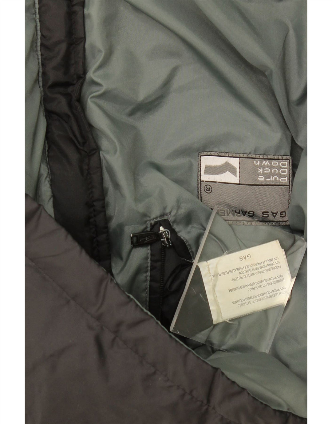 Colete acolchoado masculino Gas UK 40 grande poliamida preta