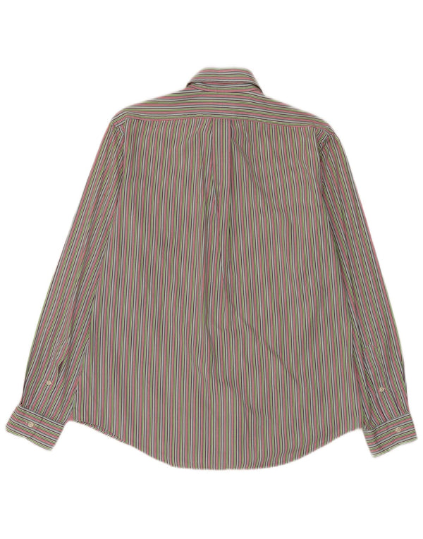 Polo Ralph Lauren Camisa masculina tamanho 40/41 16 grande listrada multicolorida