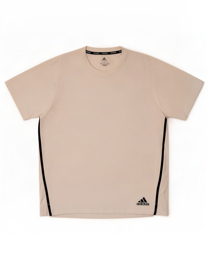 Adidas Mens Aeroready Camiseta Top Grande Poliéster Branco