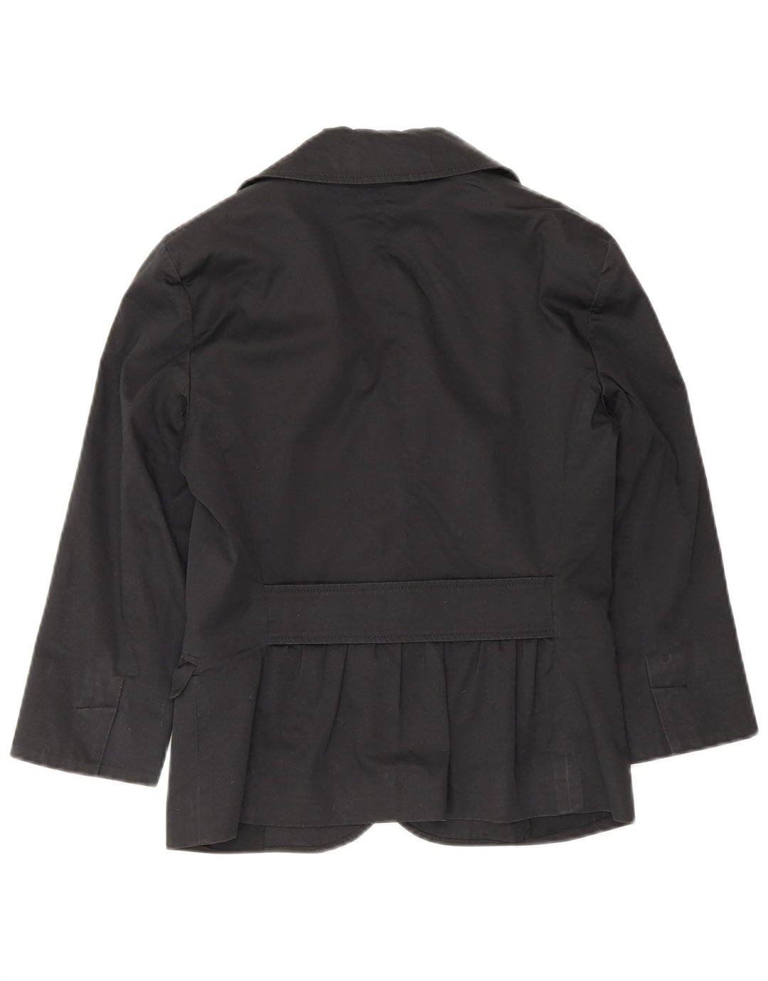 Jaqueta blazer feminina de manga 3/4 e 3 botões da Max & Co. Reino Unido 6 XS algodão preto