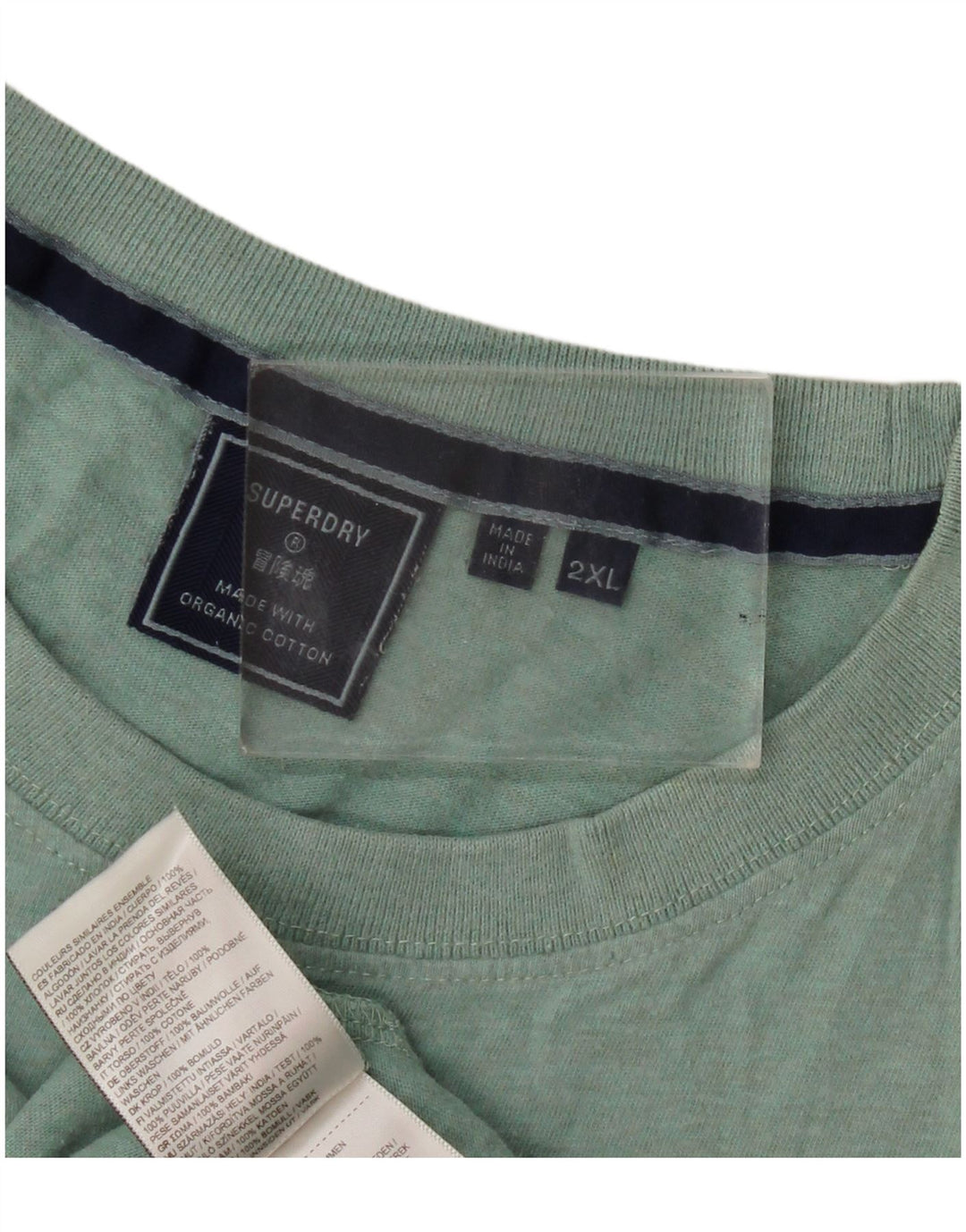 Camiseta masculina Superdry Top 2XL algodão verde