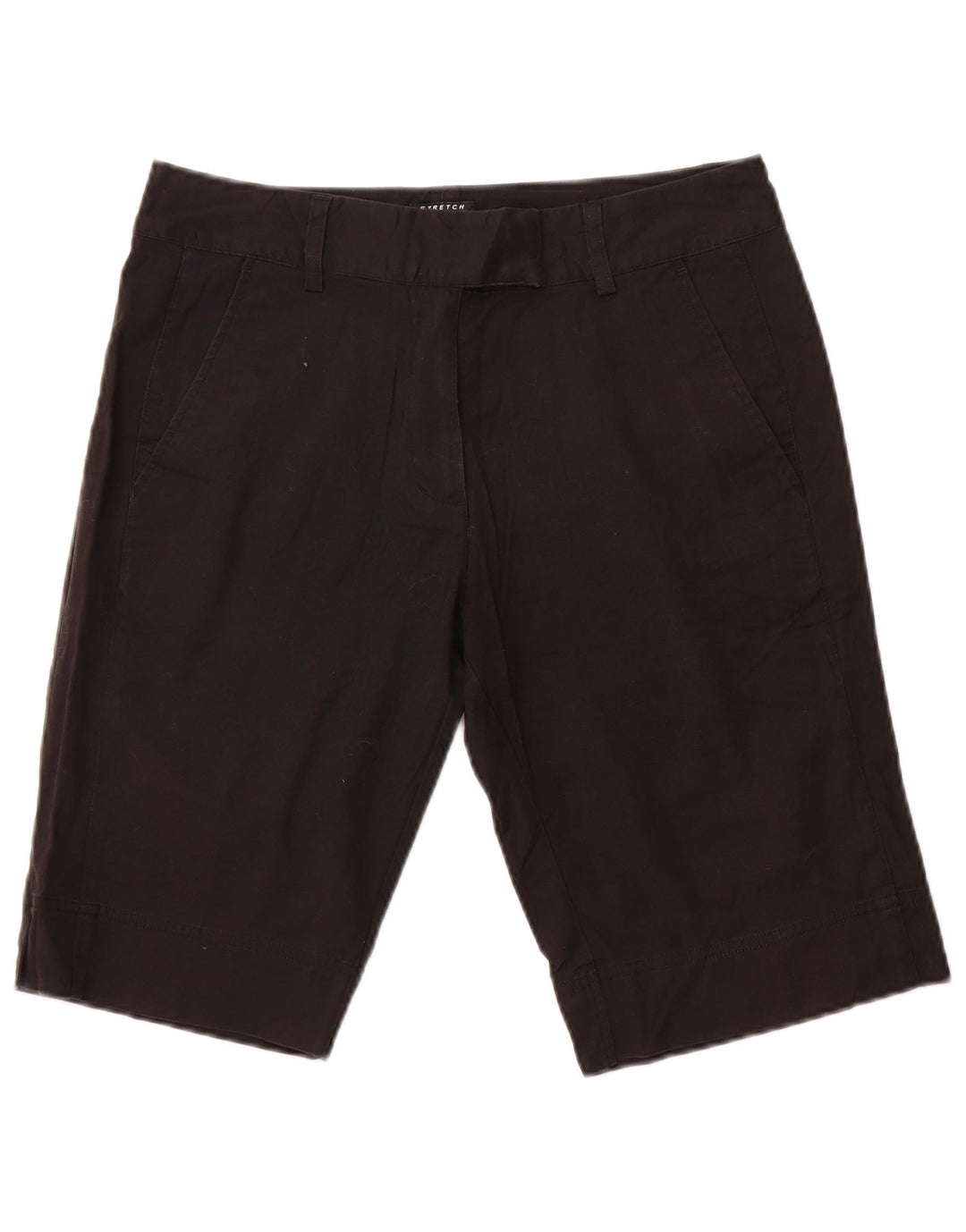 Bermuda feminina Adidas US 8 médio W32 algodão preto