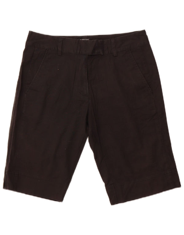 Bermuda feminina Adidas US 8 médio W32 algodão preto