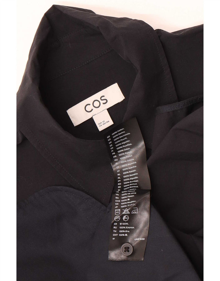 Vestido feminino Cos de grandes dimensões EU 32 2XS algodão preto