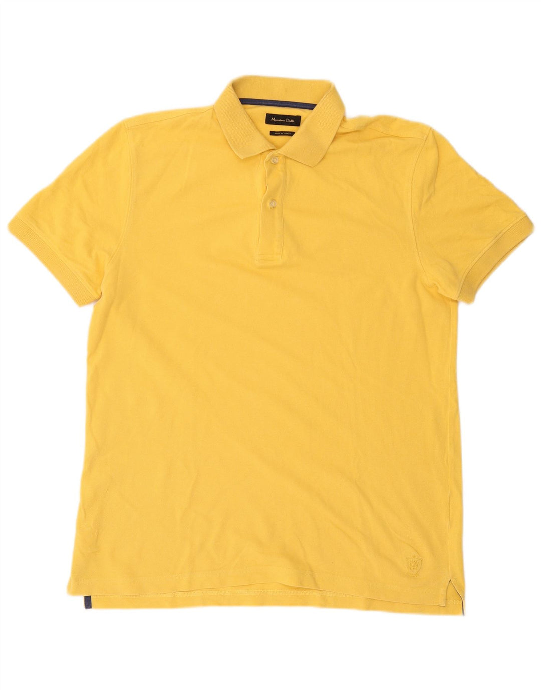 Camisa polo masculina Massimo Dutti grande amarela