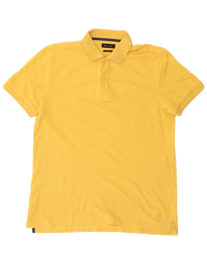 Camisa polo masculina Massimo Dutti grande amarela