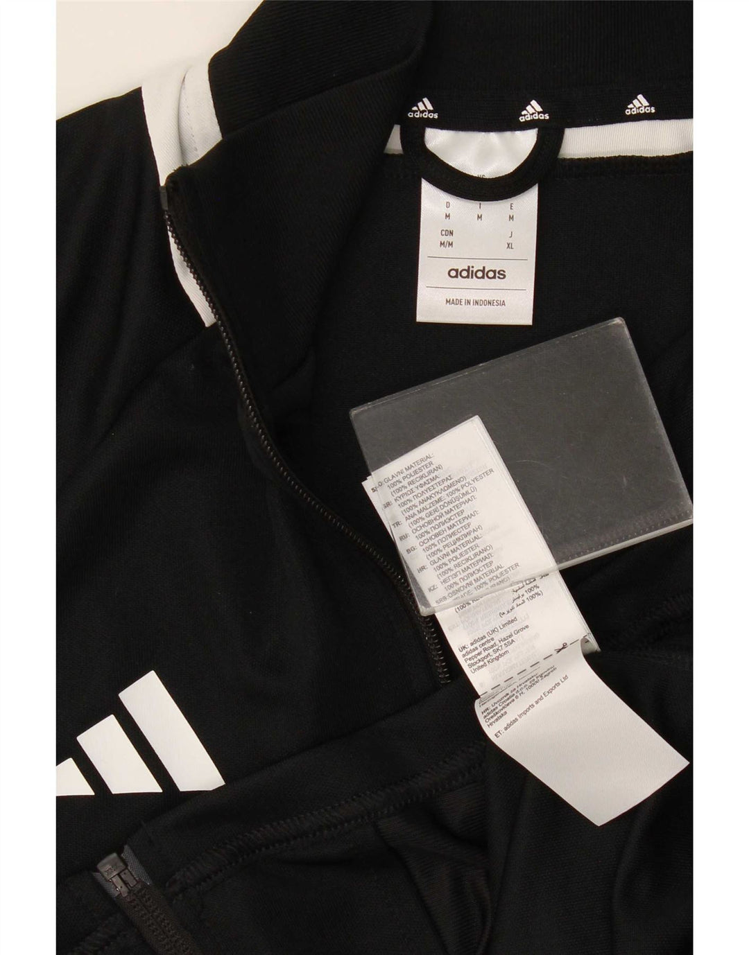 Adidas Mens Aeroready Tracksuit Top Jacket Médio Preto Poliéster
