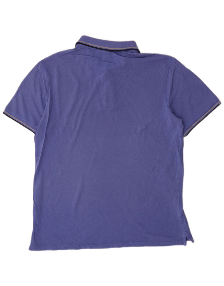 Camisa polo masculina Champion grande algodão azul