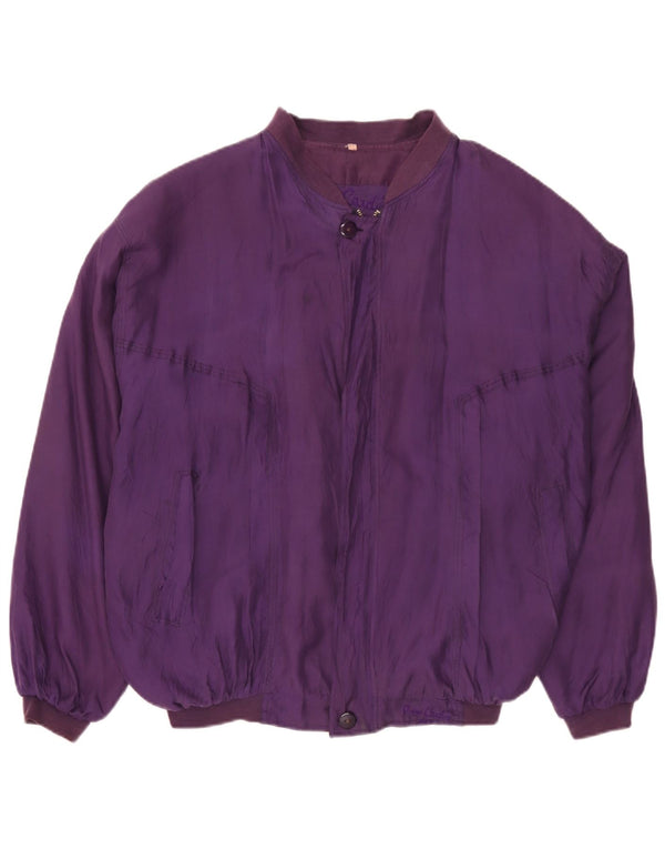 Jaqueta bomber masculina Pierre Cardin Reino Unido 42XL roxa