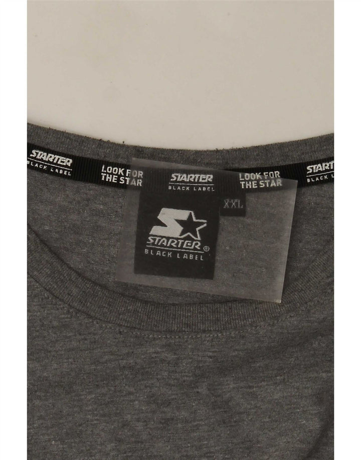 Camiseta feminina de manga comprida Starter Top UK 21 2XL cinza