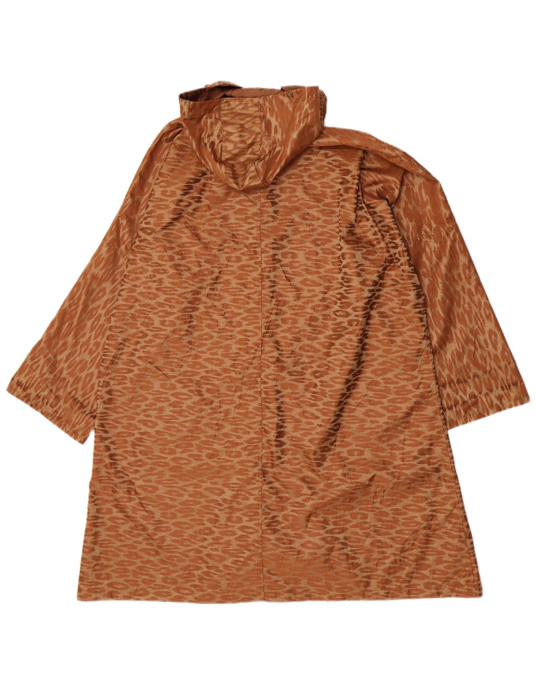 Sobretudo feminino vintage oversized longline UK 14 marrom médio clássico