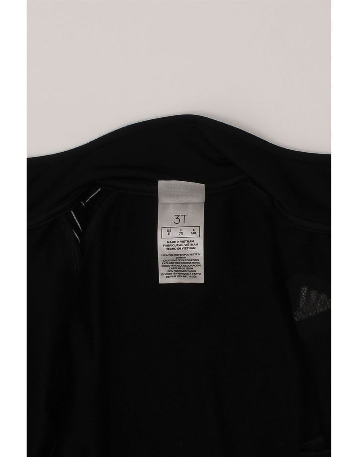 Casaco de treino Adidas Boys 2-3 anos preto poliéster