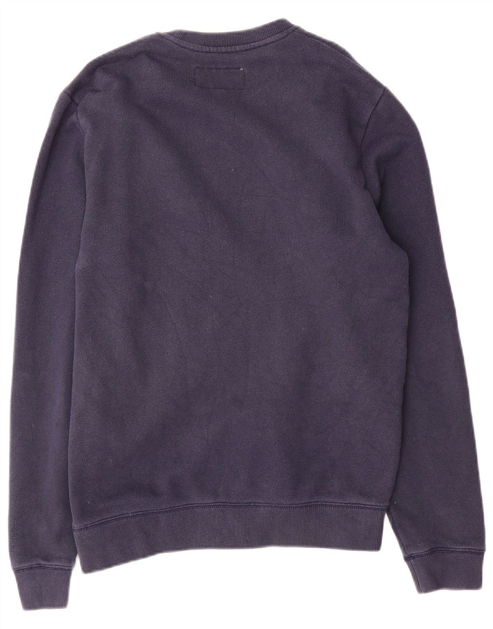 Jack Wills moletom gráfico masculino jumper pequeno algodão azul marinho