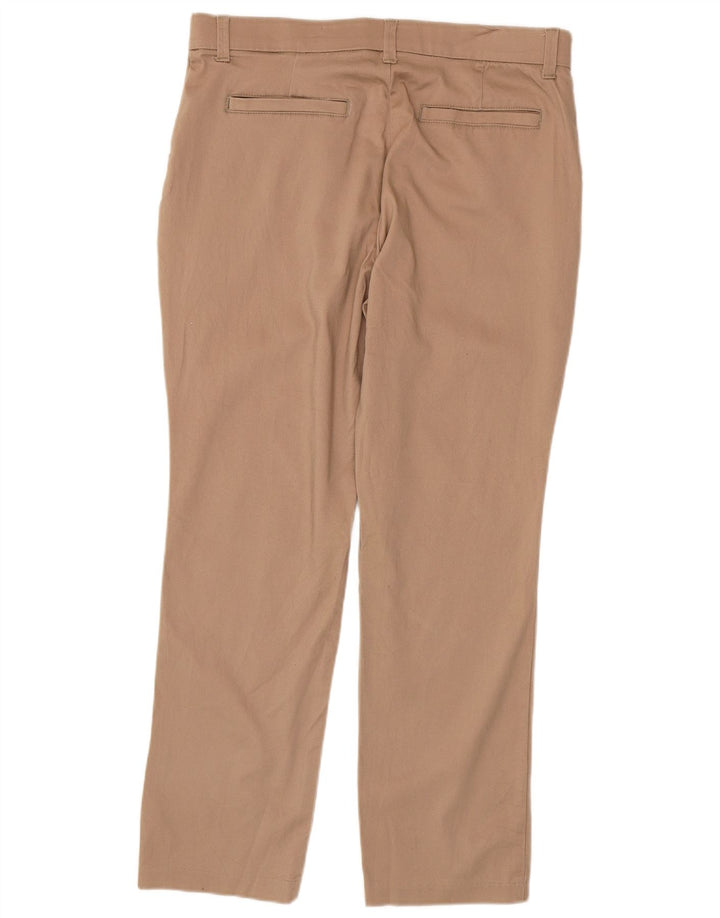 Calça chino feminina LEE reta US 16 XL W36 L30 algodão bege