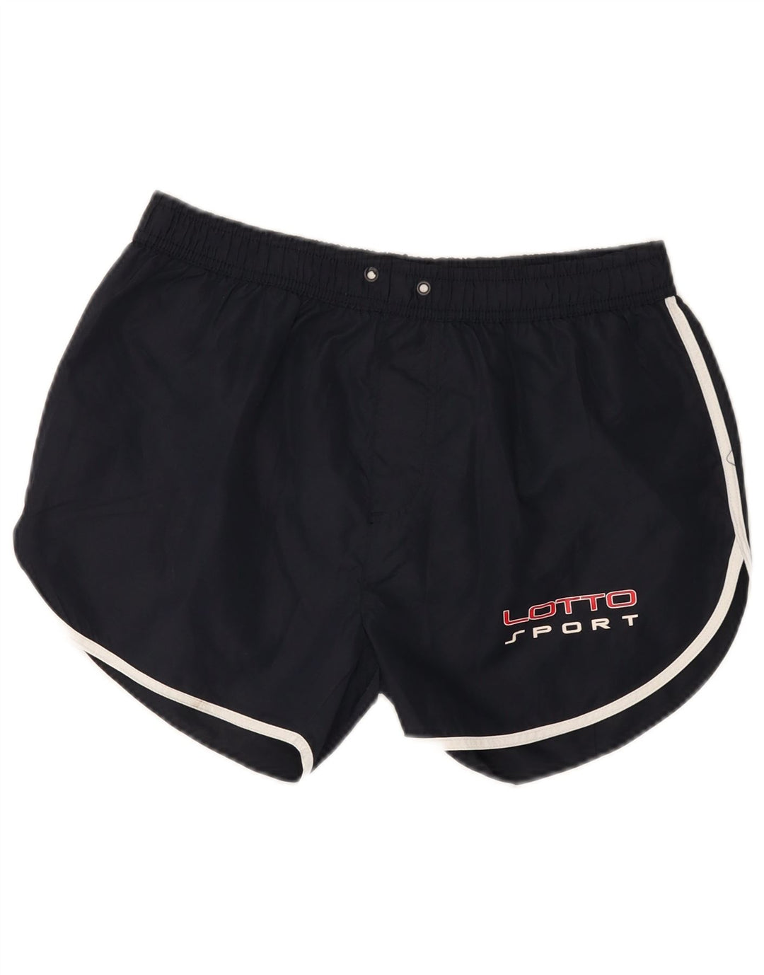 Shorts esportivos gráficos femininos Lotto Reino Unido 14 grande poliéster azul marinho