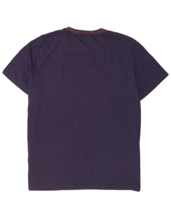 Camiseta masculina com estampa regular Mountain Warehouse 2XL algodão azul marinho