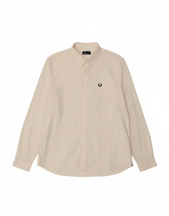 Camisa masculina FRED PERRY 2XL algodão branco