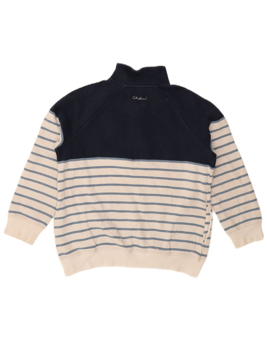 Crew Clothing moletom feminino jumper UK 12 médio azul marinho listrado
