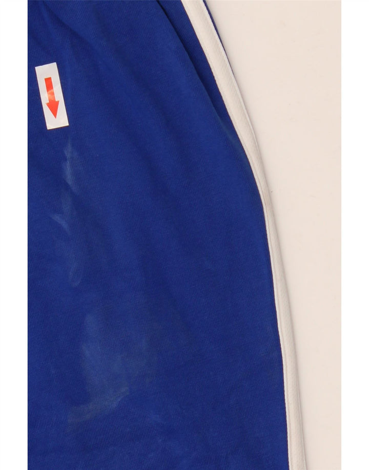 Calça de treino masculina Adidas grande algodão azul