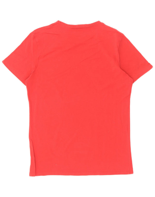 Camiseta masculina PEPE Jeans Slim Fit com estampa gráfica grande vermelha