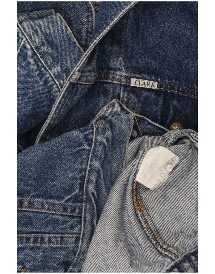 Jaqueta jeans masculina CLARK UK 38 algodão azul médio