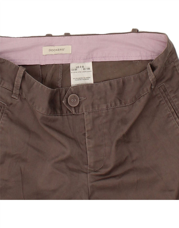 DOCKERS Womens Straight Chino Trousers US 8 Medium W30 L32 Brown Cotton Vintage Dockers and Second-Hand Dockers from Messina Hembry 