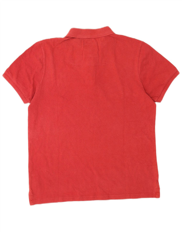 Camisa polo masculina Joules médio algodão vermelho
