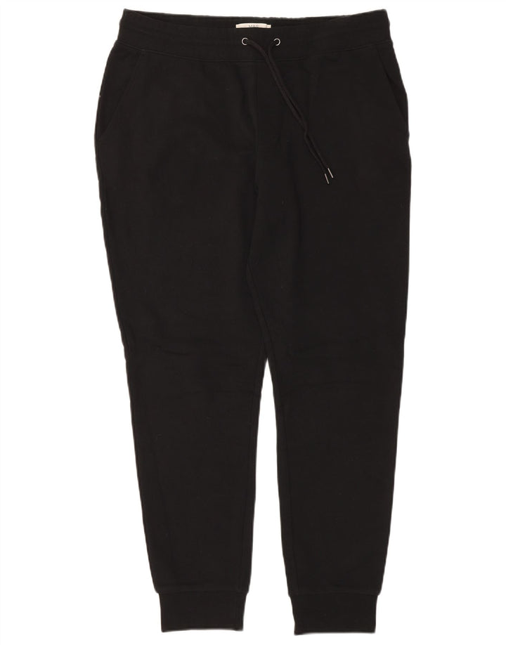 Calça esportiva masculina Marks & Spencer, joggers, algodão preto médio