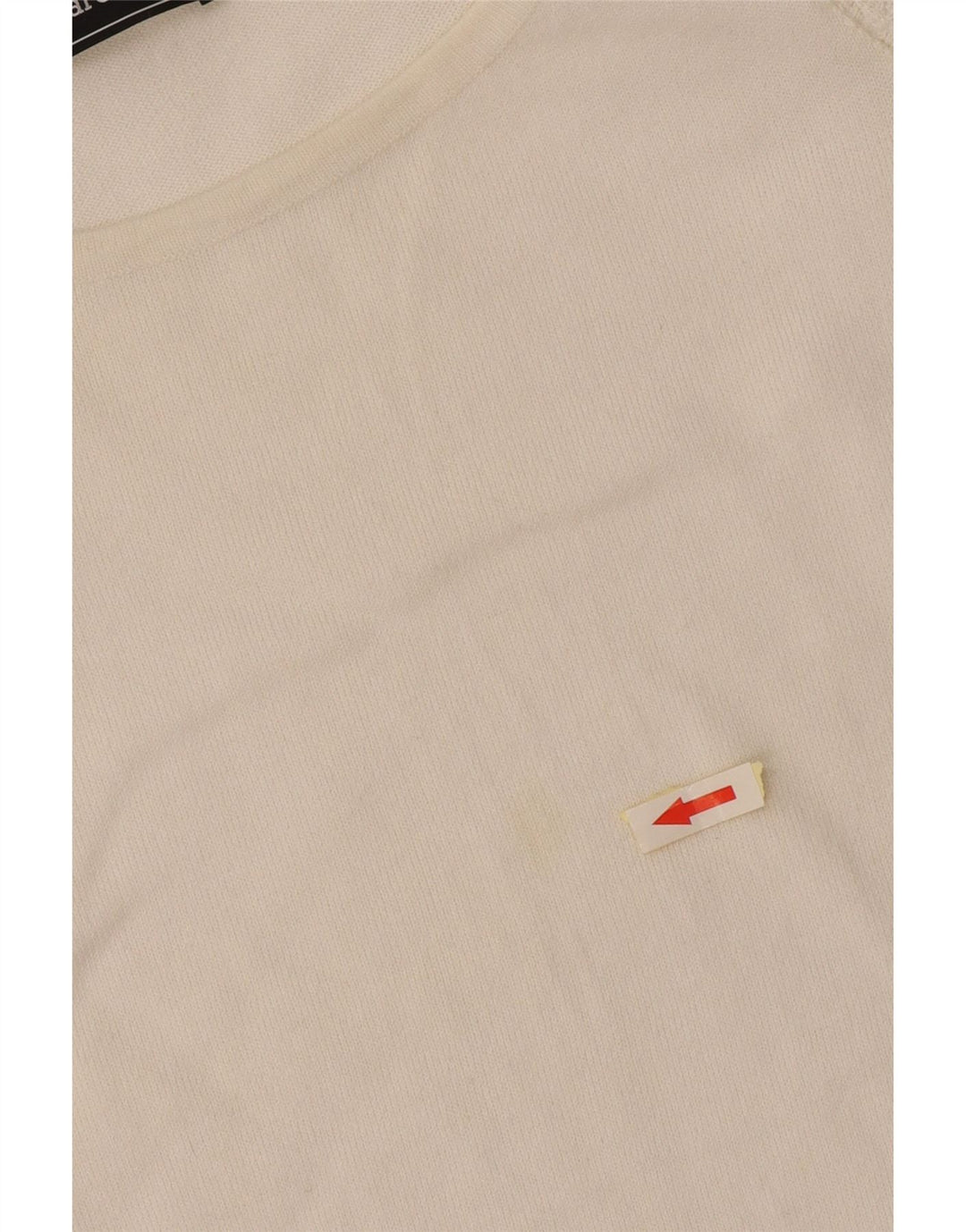 Blusa cropped feminina Roccobarocco UK 8 pequena branca