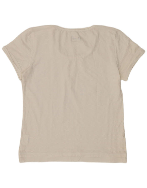 Camiseta feminina Champion Easy Fit Top UK 20 2XL algodão branco
