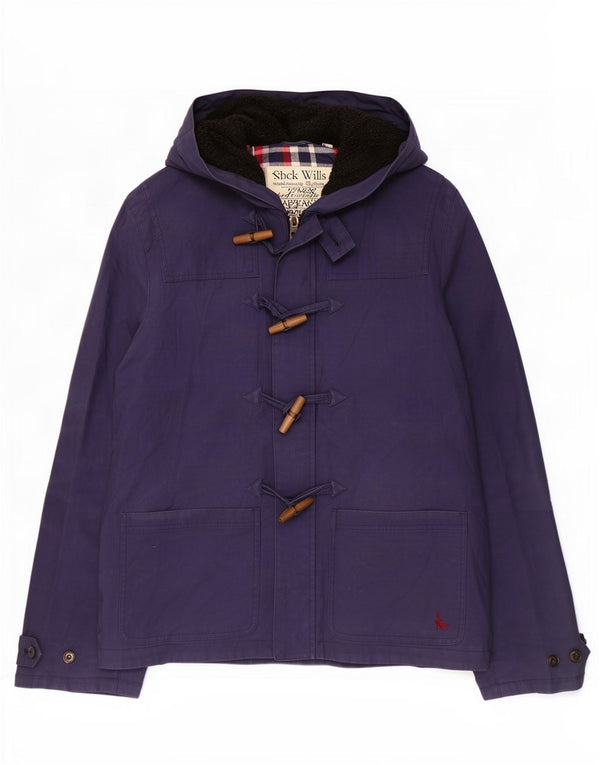 Casaco Duffle Masculino com Capuz Jack Wills Reino Unido 42 XL Azul Marinho