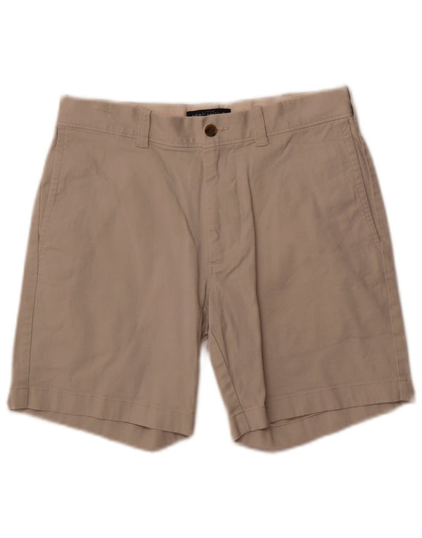 J. Crew Mens Mercantile Chino Shorts W29 Algodão Bege Médio
