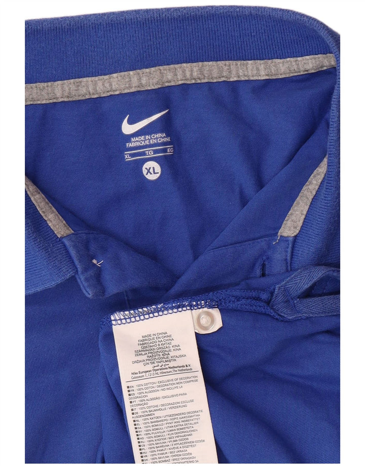 Camisa polo masculina NIKE XL azul algodão