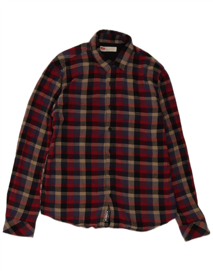 Camisa masculina de flanela Levi's Lumberjack Slim Fit grande xadrez multicolorida