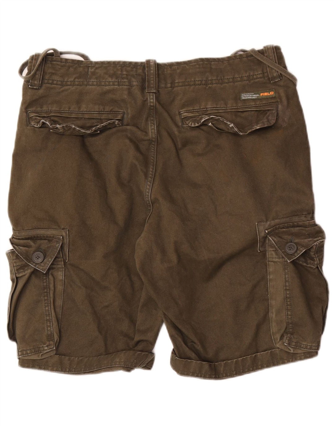 Shorts Cargo Masculino Superdry W32 Algodão Cáqui Médio