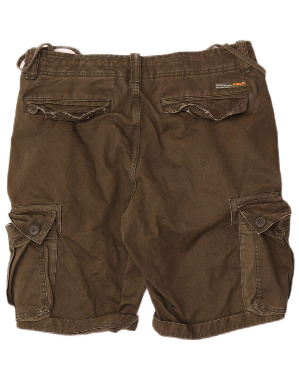 Shorts Cargo Masculino Superdry W32 Algodão Cáqui Médio